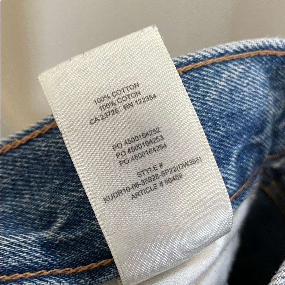 Aritzia - Denim Forum - Pin-Up Super High Staright Denim Jeans - Blue - 26x28L - Picture 12 of 12